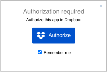 Authorise diagrams.net to access diagram files stored in your Dropbox account