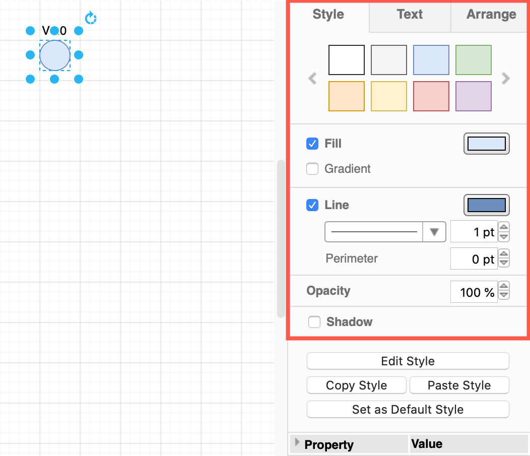 Resize and change the style of your circle