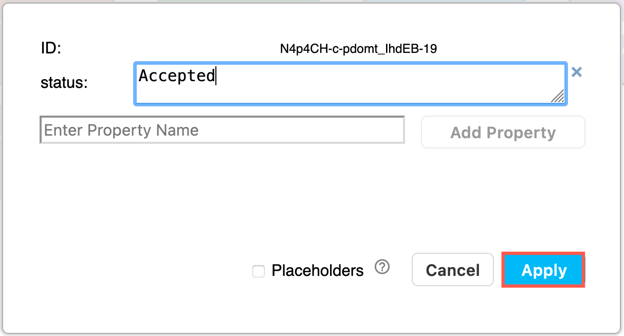 Placeholders are used to set text automatically in the simple kanban template in diagrams.net