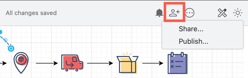 Click on the ... to open the menu in diagrams.net in modern mode