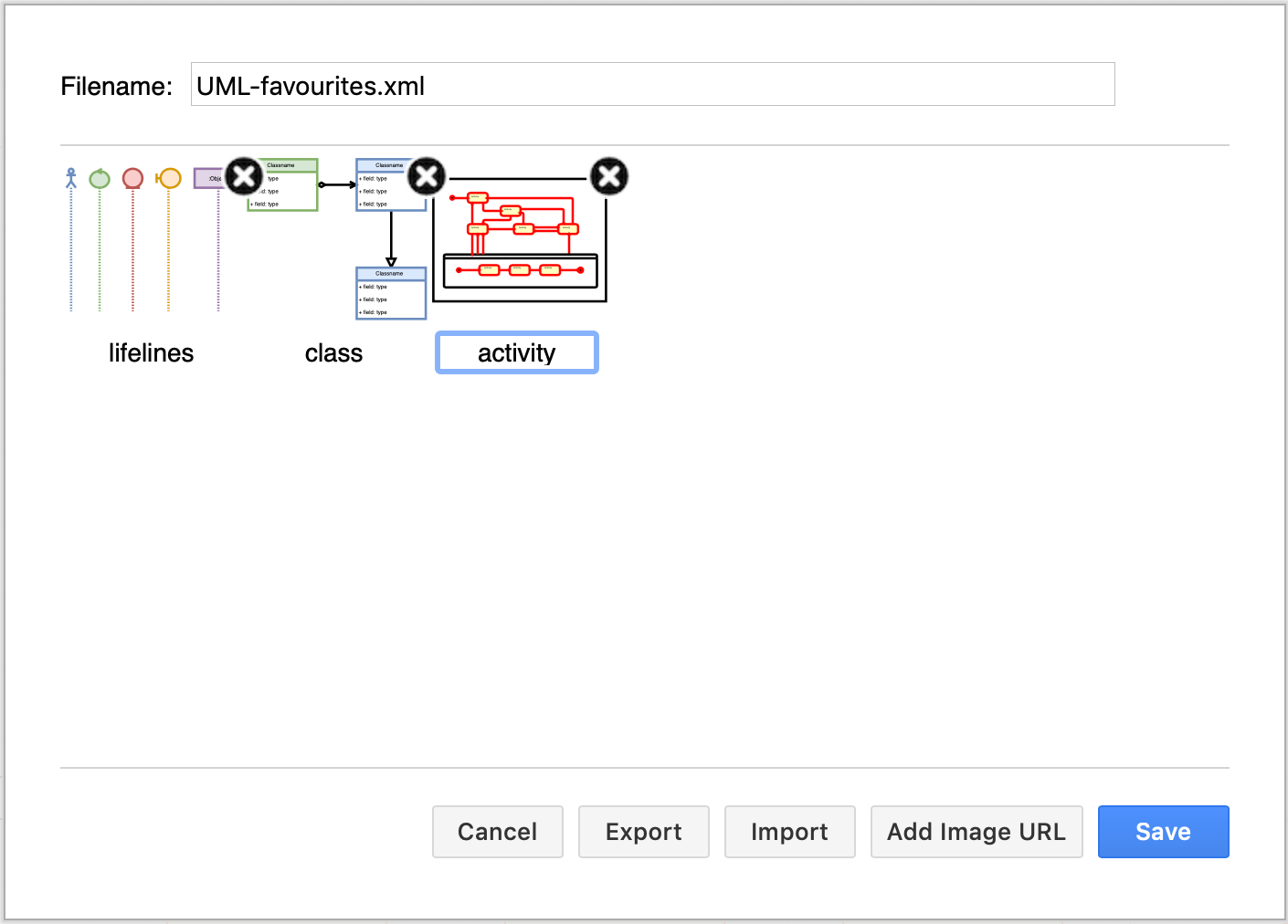 Rename shapes in a custom library