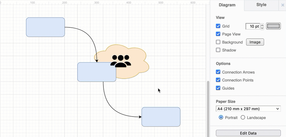 Rotate multiple shapes as a group