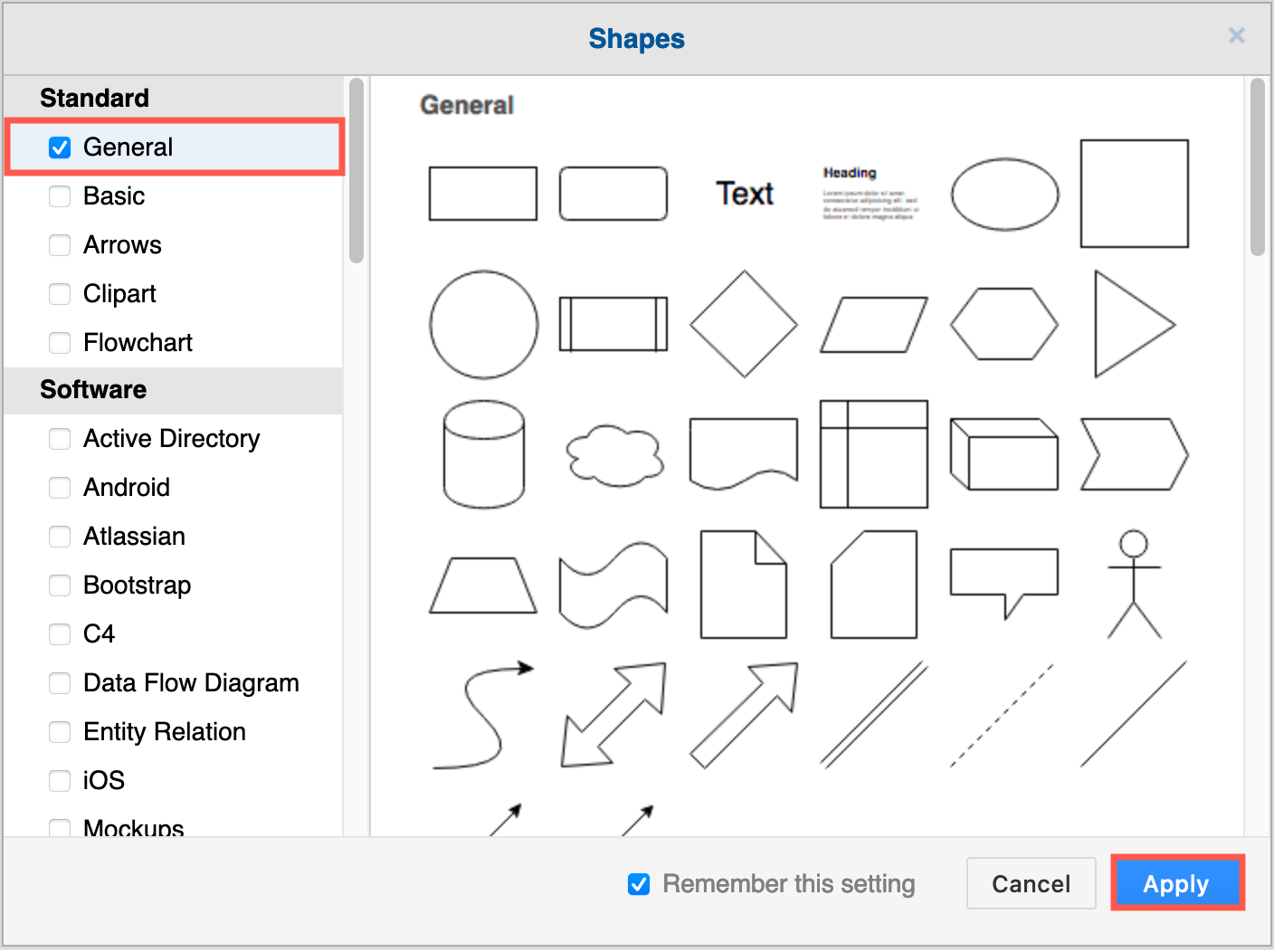 Enable the General shape library if you don't see the waypoint shape