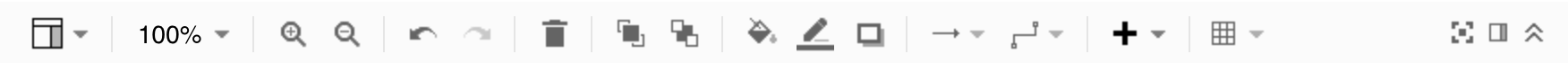 The diagrams.net toolbar