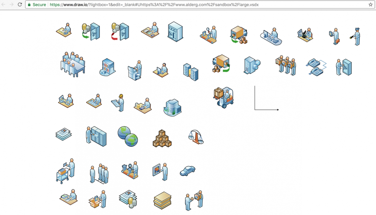 Open vsdx files with the online diagram viewer